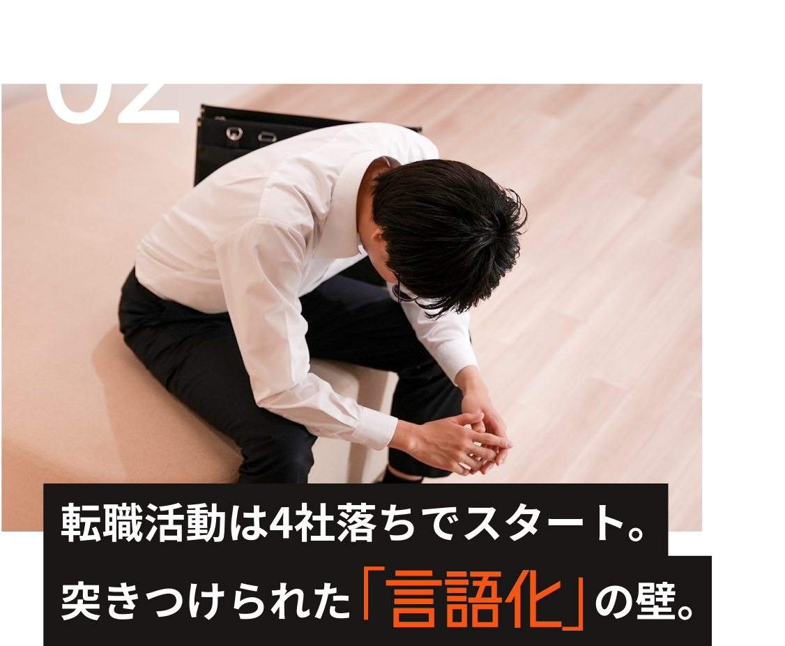 転職活動は4社落ちでスタート。突きつけられた「言語化」の壁